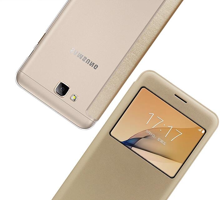 Galaxy J7 Prime Smart Leather Flip window S view case