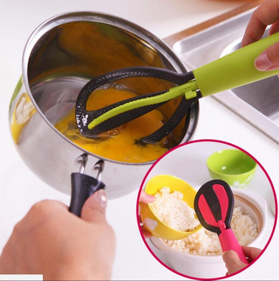 Kitchen Meal Spoon Wash Rice Gadgets PP Plastic Creative Multifunction Tools