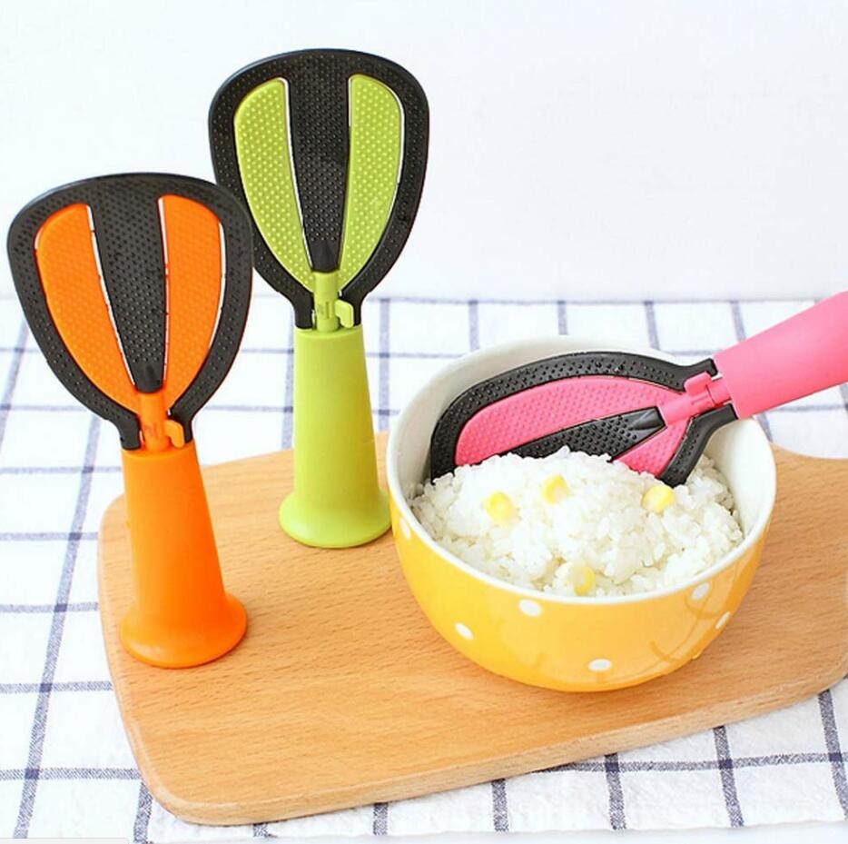 Kitchen Meal Spoon Wash Rice Gadgets PP Plastic Creative Multifunction Tools