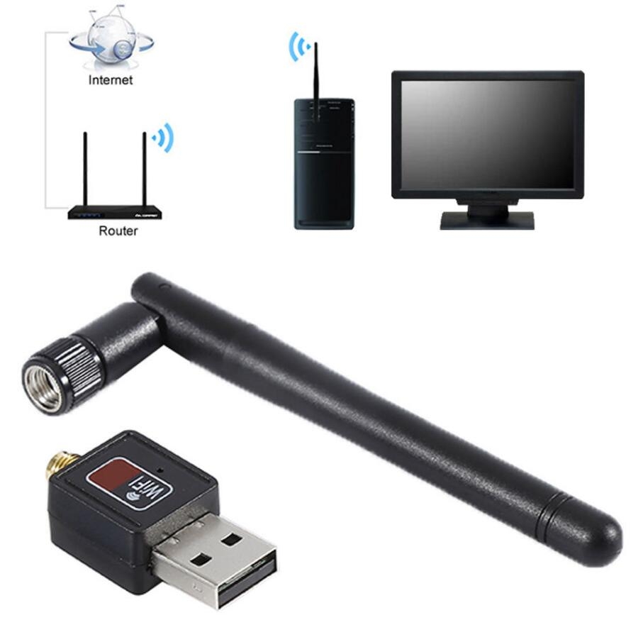 USB WiFi Wireless Network Adapter 600M + Antenna
