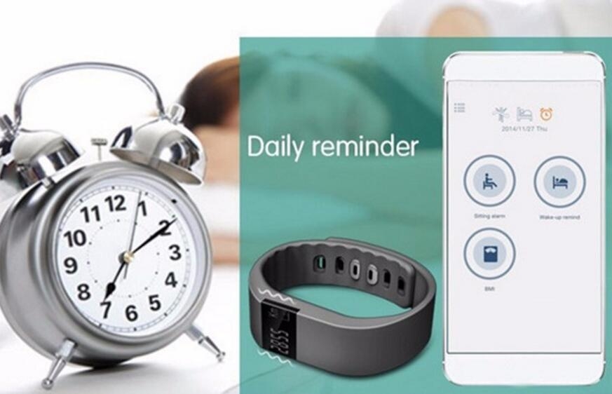 TW64 Bluetooth Bracelet Sport Watch Step Calorie Fitness Tracker Pedometer