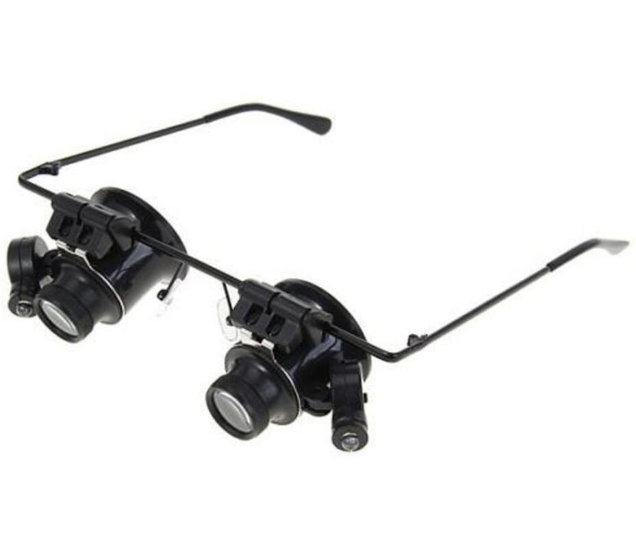 Magnifying Glasses 20X Jewellery Repair Magnifier with LED Light