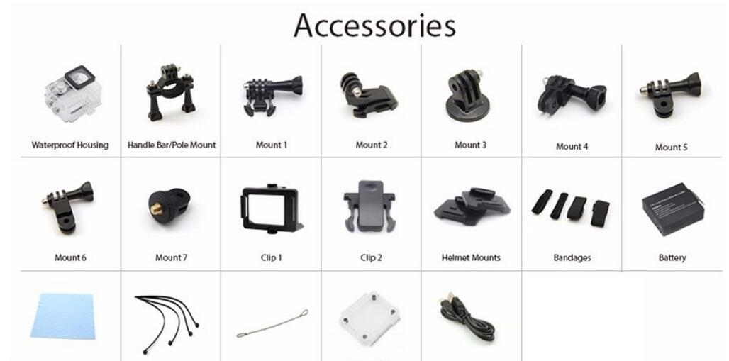 Action Camera 30M Waterproof Camcorders HD 1080P