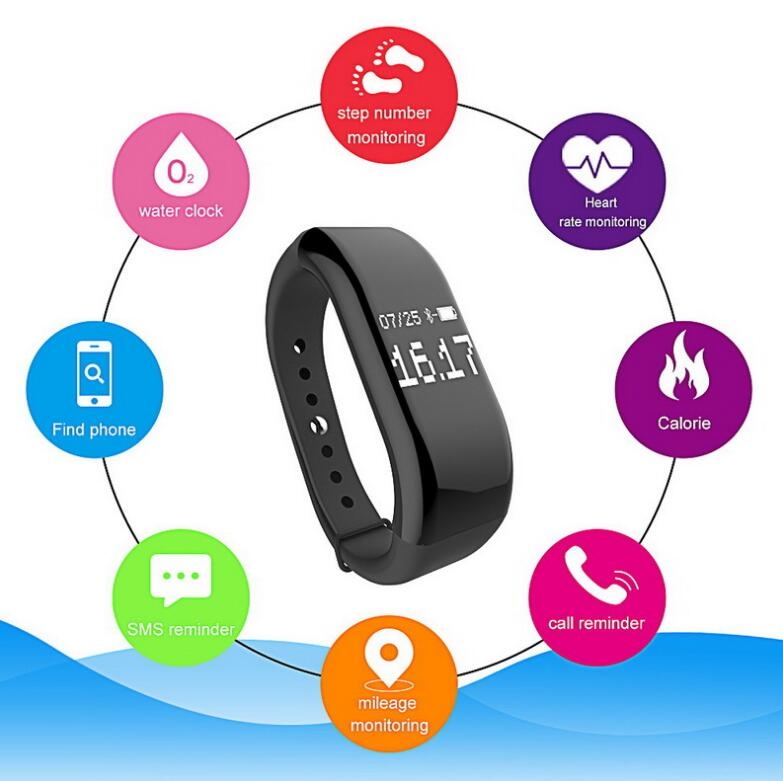 Smart Watch Heart Rate Monitor with Sleeping Track Calls Reminder Alarm Clock