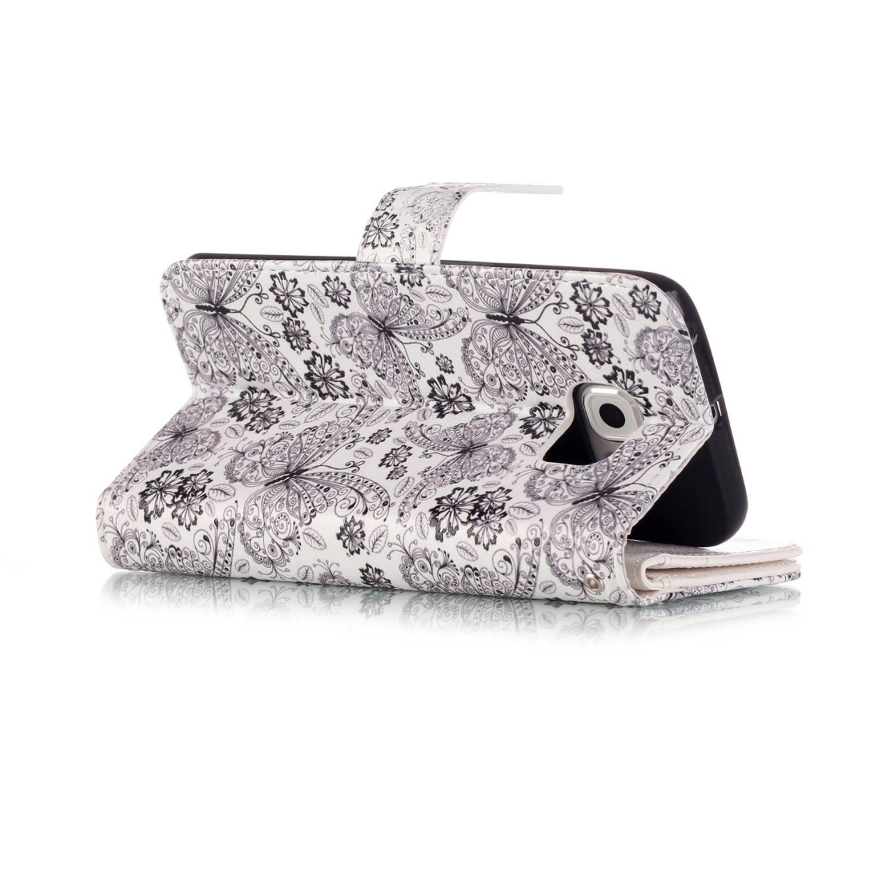 Galaxy S6 Edge Multifunction full cash 9x card slots wallet leather case