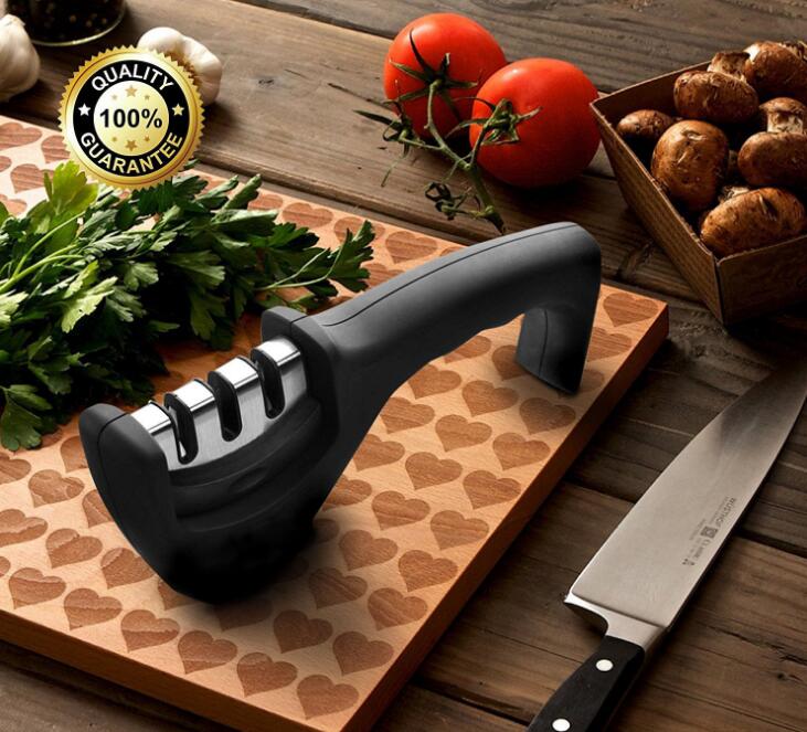 Knife Sharpener & Scissor Sharpener 3 Stage Knife Sharpener