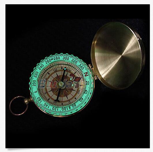 Gold mini Portable Pocket Navigation Compass for Camping Hiking Outdoor Sports