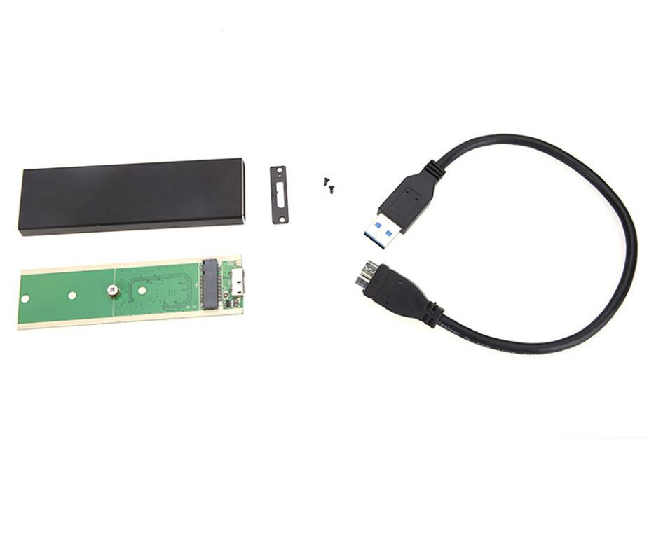 HDD SSD Disk Drive USB 3.0 to NGFF M.2 B External Enclosure Card Cover HDD SSD Disk Drive USB 3.0 to NGFF M.2 B External Enclosure Card Cover