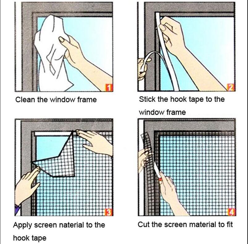 200 X 150 cm DIY Insect Mosquito Net Window Screen