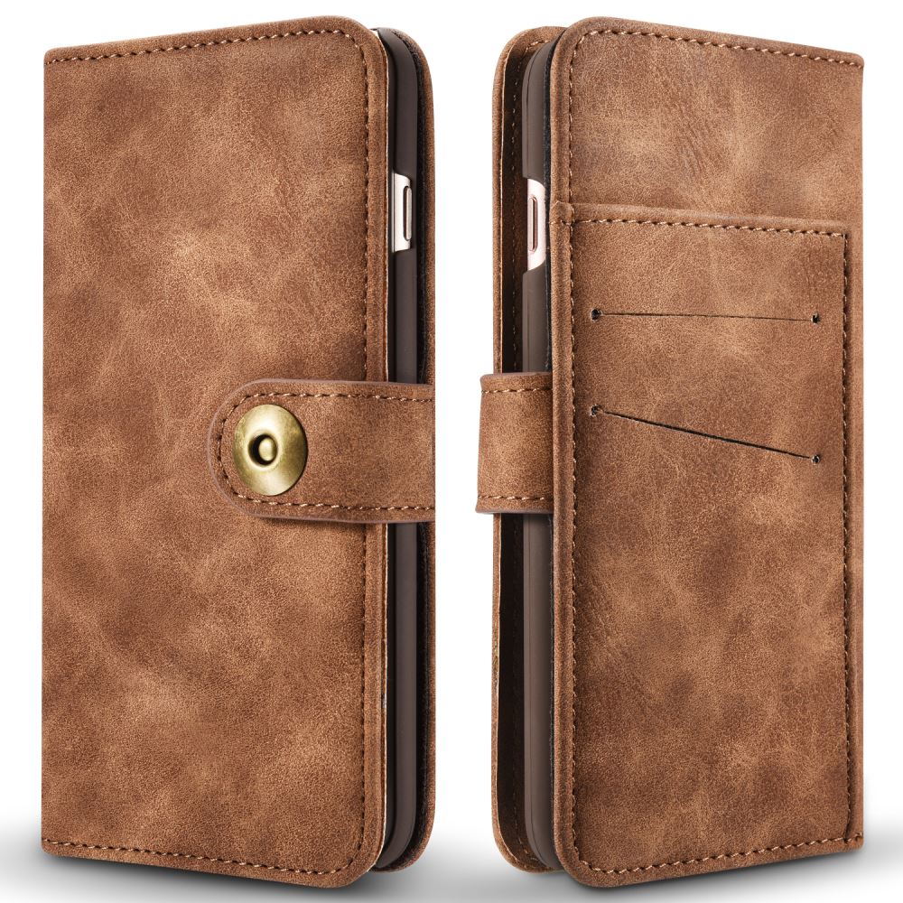 iphone 7 plus case wallet 4 cards leather detachable case