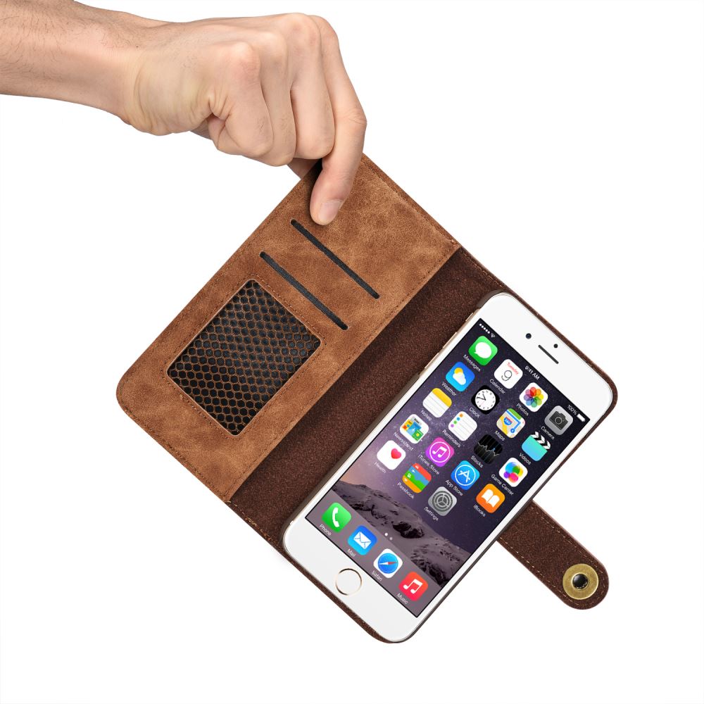 iphone 7 plus case wallet 4 cards leather detachable case