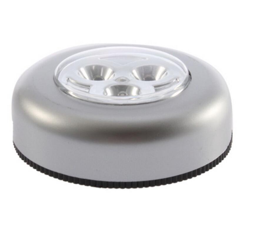 3 LED Touch Night Lights Home Cabinet Push Tap Stick On Battery Powered Lamp 3 LED Touch Night Lights Home Cabinet Push Tap Stick On Battery Powered Lamp