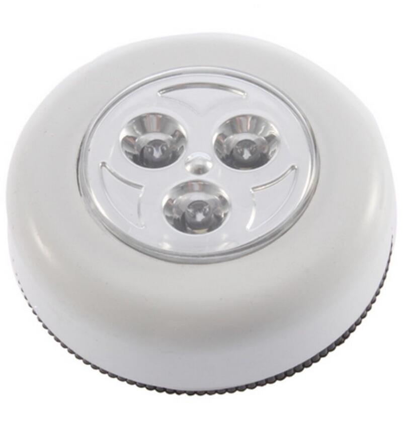 3 LED Touch Night Lights Home Cabinet Push Tap Stick On Battery Powered Lamp 3 LED Touch Night Lights Home Cabinet Push Tap Stick On Battery Powered Lamp