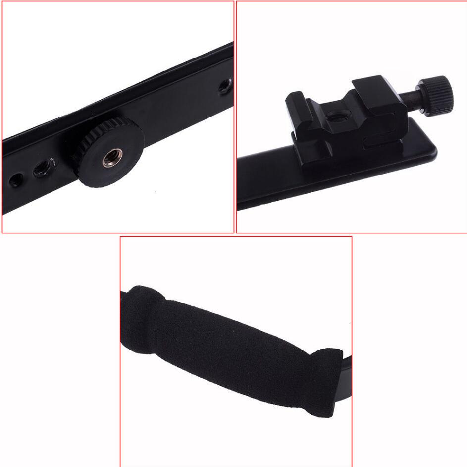 Universal Camera Arm Quick Flip Flash Bracket Grip Holder For Nikon Canon DSLR