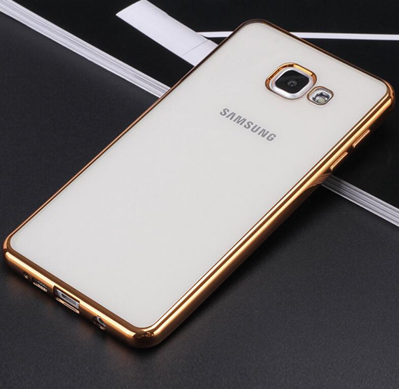Galaxy A7 2017 case bumper w clear gel back cover