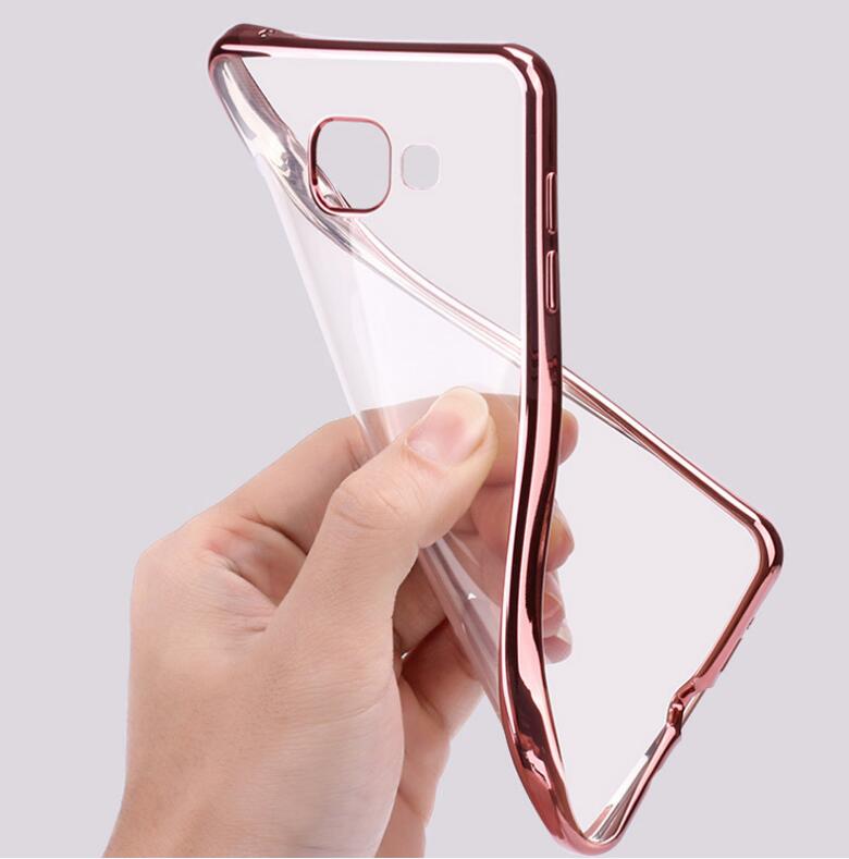 Galaxy A7 2017 case bumper w clear gel back cover