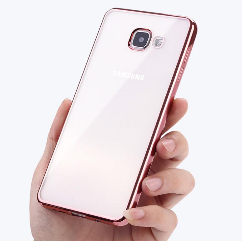 Galaxy A7 2017 case bumper w clear gel back cover