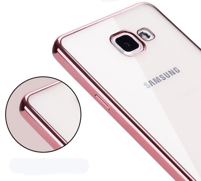 Galaxy A7 2017 case bumper w clear gel back cover