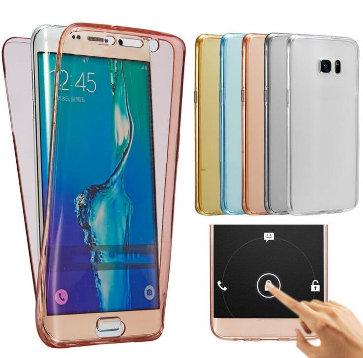 Galaxy A3 2017 2 piece transparent full body protector case