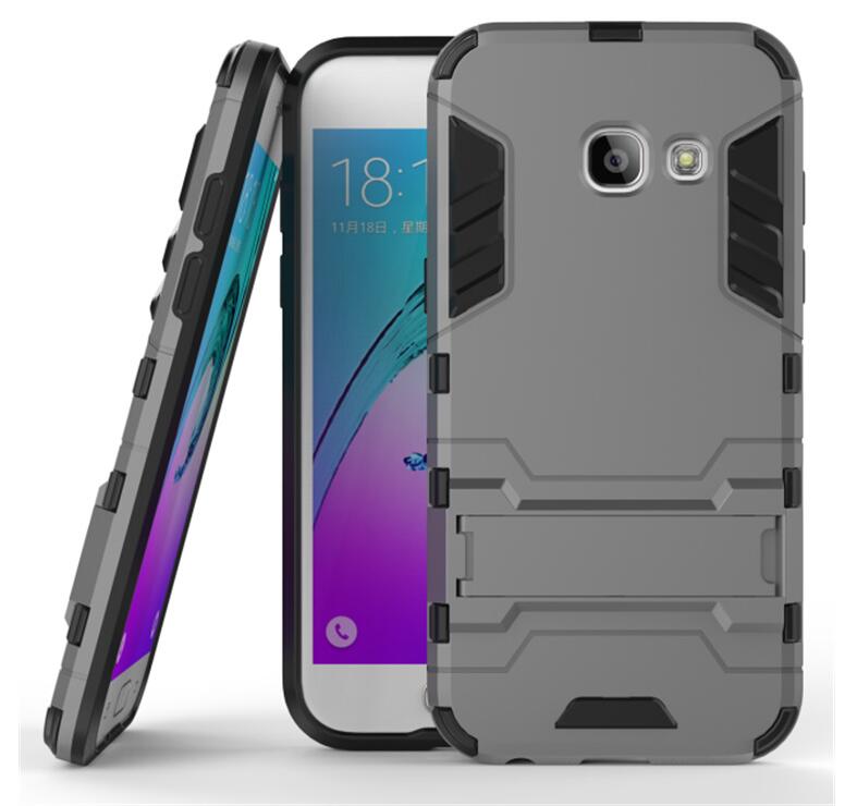 Galaxy A3 2017 Case Heavy Duty Hybrid Kickstand