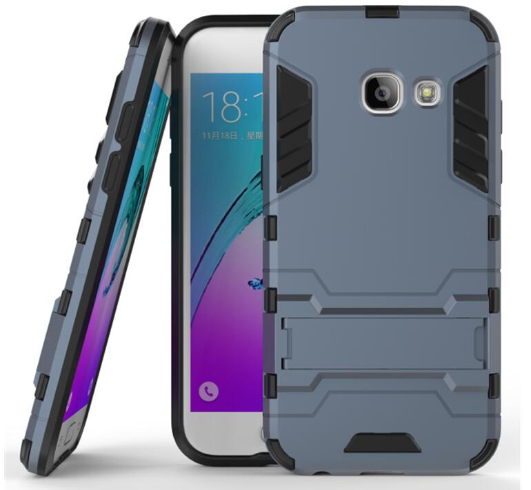 Galaxy A3 2017 Case Heavy Duty Hybrid Kickstand