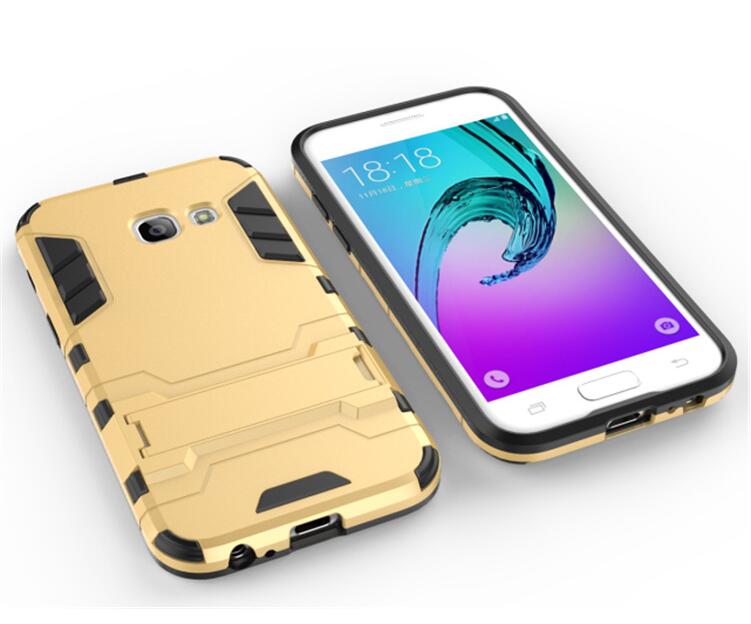 Galaxy A3 2017 Case Heavy Duty Hybrid Kickstand