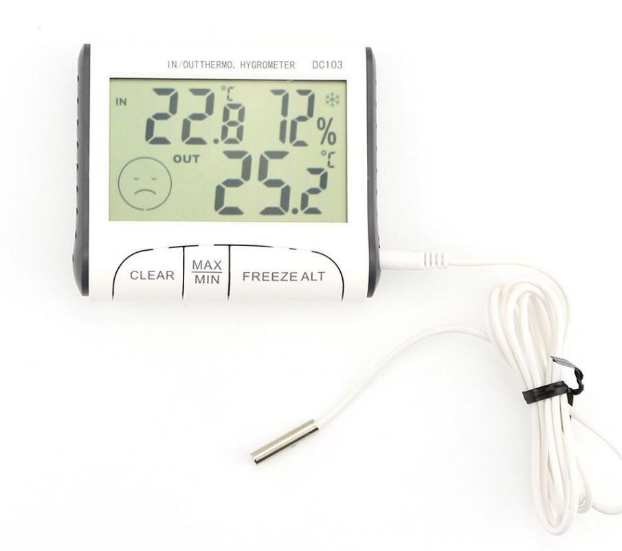 Indoor Outdoor Digital LCD Thermometer Hygrometer
