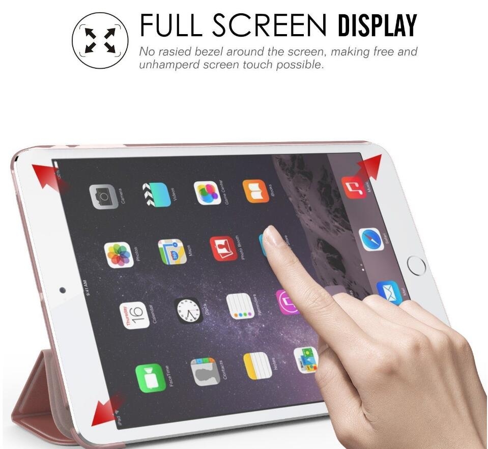 Ipad mini 1 2 3 Ultra Slim smart cover Case Translucent Frosted Back Ipad mini 1 2 3 Ultra Slim smart cover Case Translucent Frosted Back