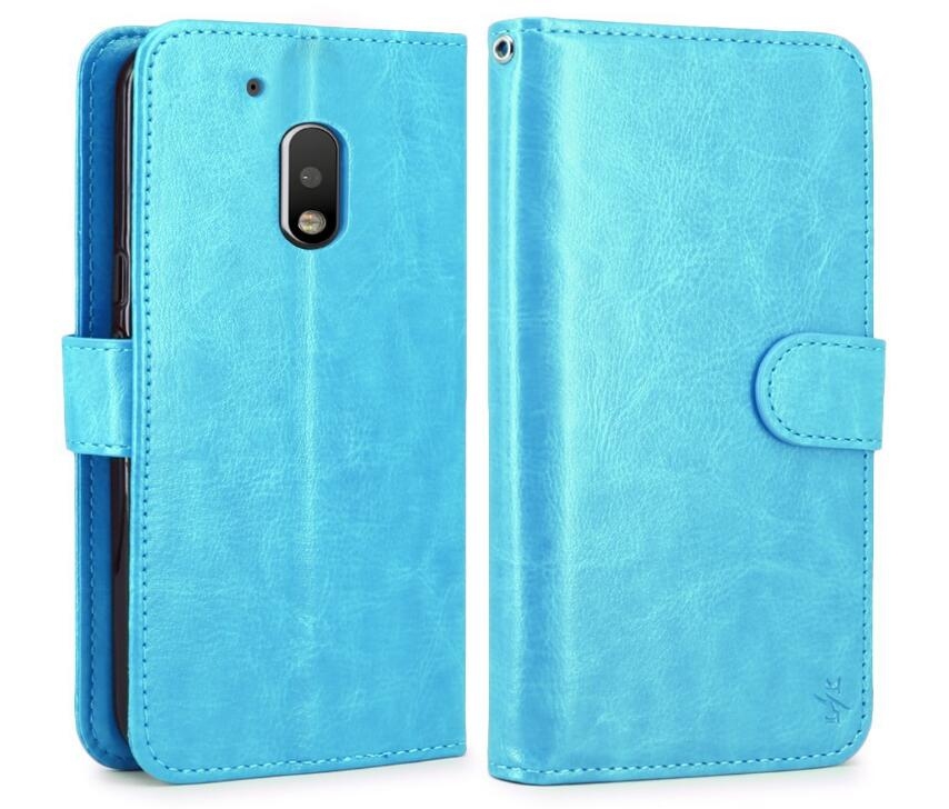 MOTO G4 PLAY vintage fine leather wallet case