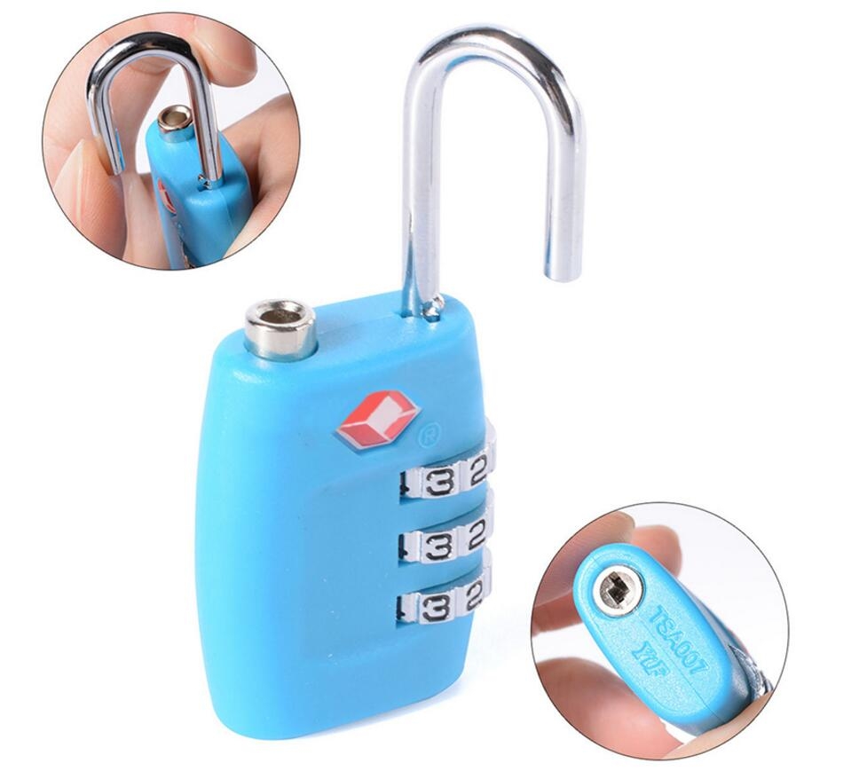 TSA Resettable 3 Digit Combination Lock Travel Luggage Suitcase Lock Padlock