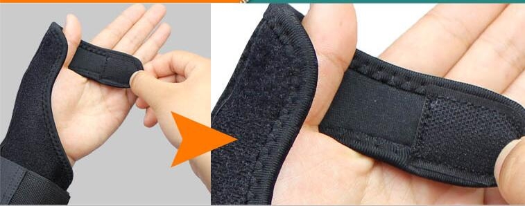 AOLIKES Adjustable Medical Sport Thumb Spica Splint Brace Support LEFT