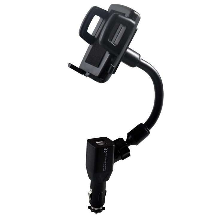 Car Charger Mount Holder for Cell Phone with 2 Dual USB Port Car Charger Mount Holder for Cell Phone with 2 Dual USB Port