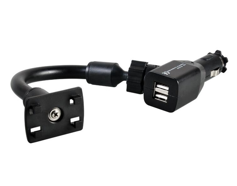 Car Charger Mount Holder for Cell Phone with 2 Dual USB Port Car Charger Mount Holder for Cell Phone with 2 Dual USB Port
