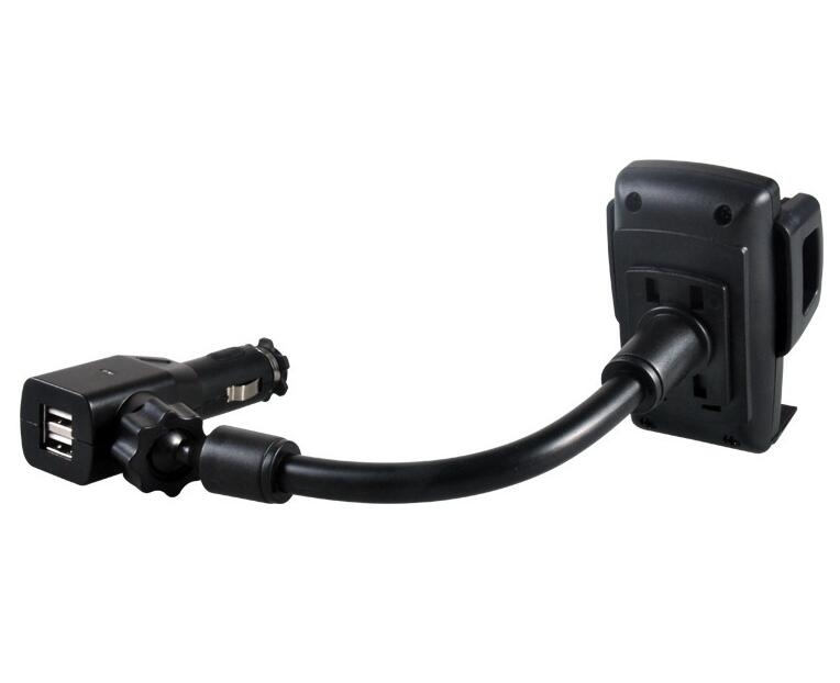 Car Charger Mount Holder for Cell Phone with 2 Dual USB Port Car Charger Mount Holder for Cell Phone with 2 Dual USB Port