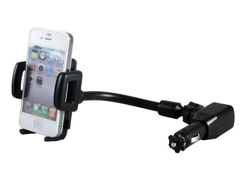 Car Charger Mount Holder for Cell Phone with 2 Dual USB Port Car Charger Mount Holder for Cell Phone with 2 Dual USB Port