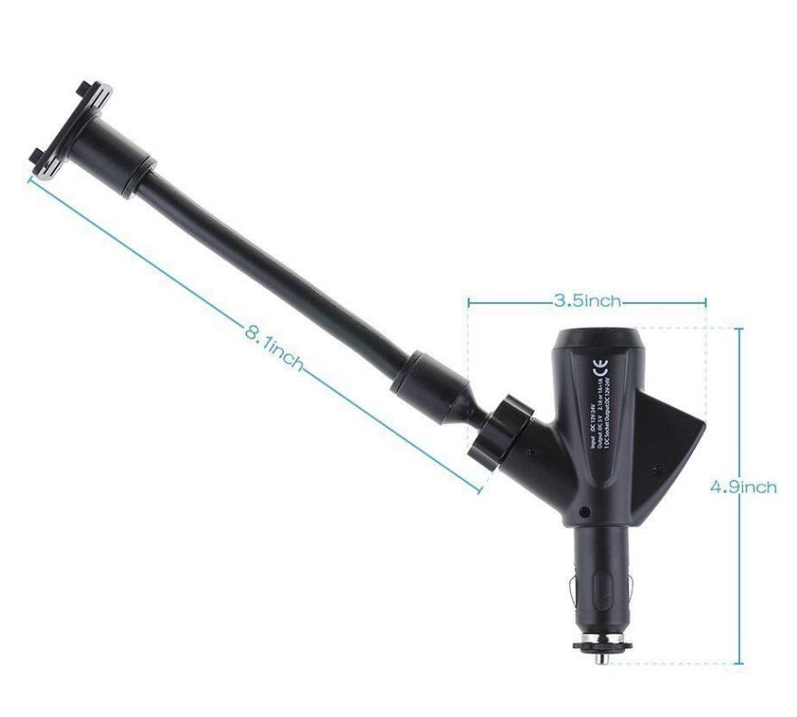 Car Charger Mount Holder for Cell Phone with 2 Dual USB Port Car Charger Mount Holder for Cell Phone with 2 Dual USB Port