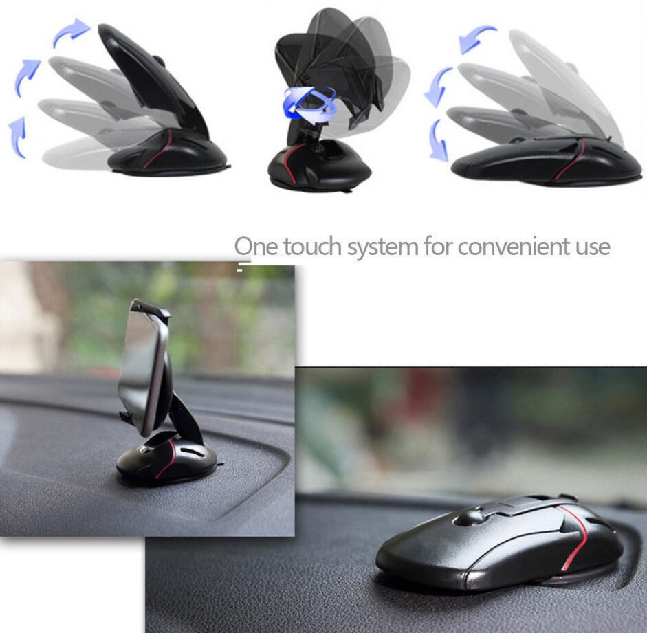 Car Phone Holder Mount Stand For Mobile Phone Mouse Suction 360° Adjustable Car Phone Holder Mount Stand For Mobile Phone Mouse Suction 360° Adjustable