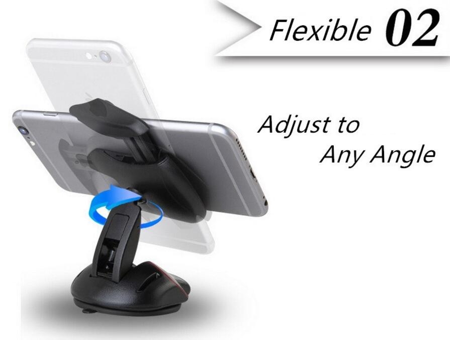 Car Phone Holder Mount Stand For Mobile Phone Mouse Suction 360° Adjustable Car Phone Holder Mount Stand For Mobile Phone Mouse Suction 360° Adjustable