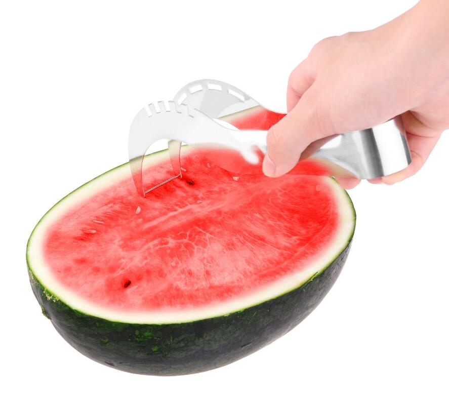 Watermelon Slicer Server Knife Cutter Corer Scoop Stainless Steel Tool Watermelon Slicer Server Knife Cutter Corer Scoop Stainless Steel Tool
