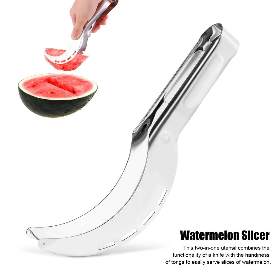 Watermelon Slicer Server Knife Cutter Corer Scoop Stainless Steel Tool Watermelon Slicer Server Knife Cutter Corer Scoop Stainless Steel Tool