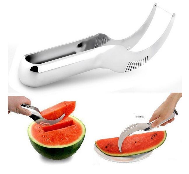 Watermelon Slicer Server Knife Cutter Corer Scoop Stainless Steel Tool Watermelon Slicer Server Knife Cutter Corer Scoop Stainless Steel Tool