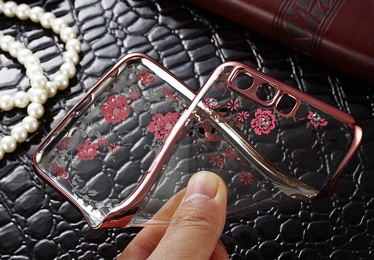 Huawei P10 Plus soft gel tpu case luxury bling shiny floral case Huawei P10 Plus soft gel tpu case luxury bling shiny floral case