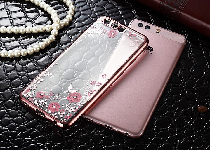 Huawei P10 soft gel tpu case luxury bling shiny floral case Huawei P10 soft gel tpu case luxury bling shiny floral case