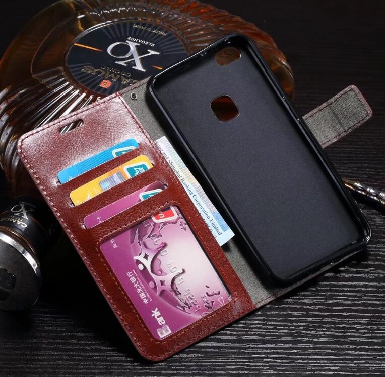 Huawei P10 Lite Vintage Fine Leather Wallet Case - Hot Pink