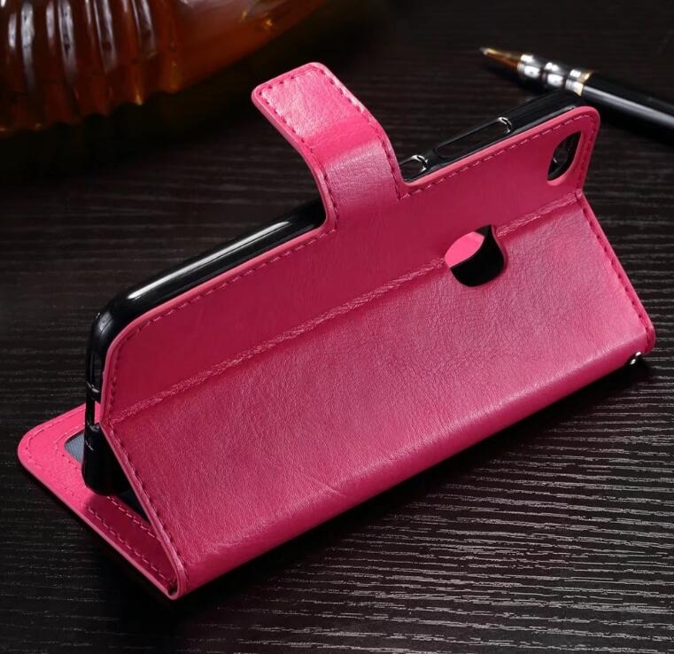 Huawei P10 Lite Vintage Fine Leather Wallet Case - Hot Pink