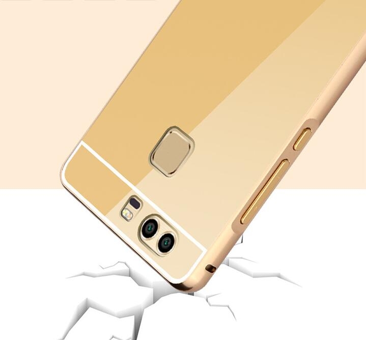 HUAWEI P9 case Slim Metal bumper with mirror back cover case