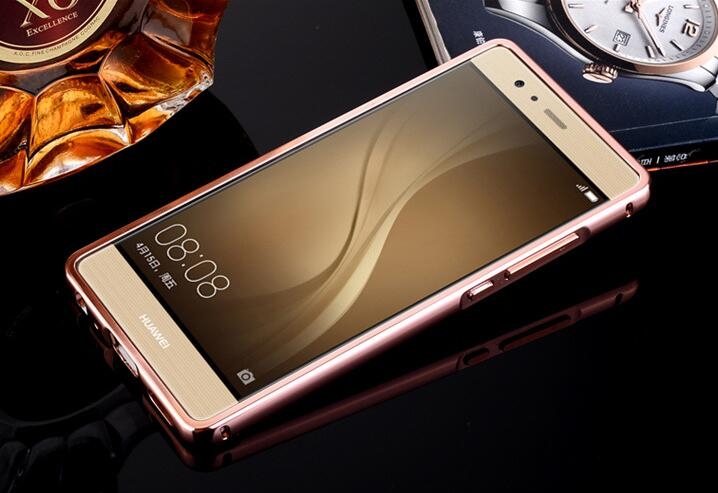HUAWEI P9 case Slim Metal bumper with mirror back cover case