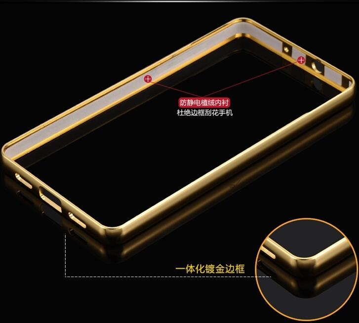 HUAWEI P8 case Slim Metal bumper with mirror back cover case