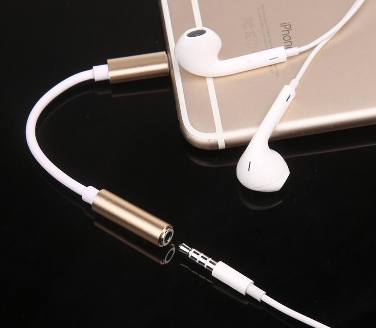 Lightning To 3.5mm IPhone 7 Plus Earphone Headphone Jack AUX Connector Adapter