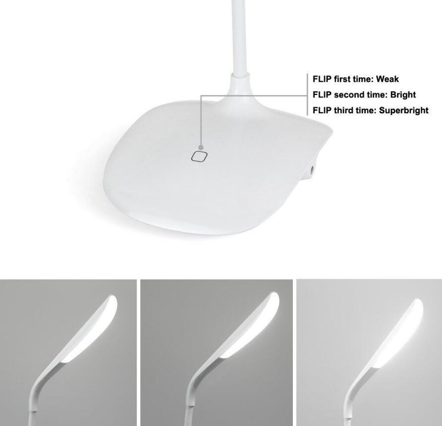 Eye Protection Book Reading Light Touch Sensor Table Lamp with 14 LED